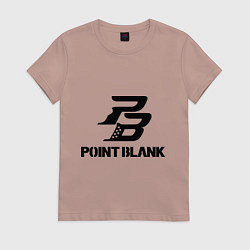 Футболка хлопковая женская Point Blank, цвет: пыльно-розовый