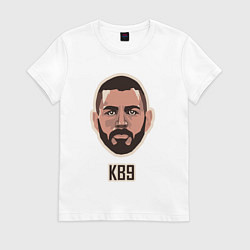 Футболка хлопковая женская KB9, цвет: белый