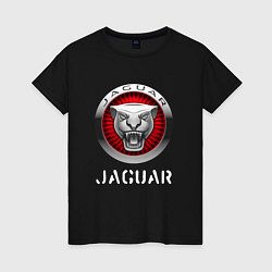 Футболка хлопковая женская JAGUAR Jaguar, цвет: черный