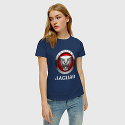 Футболка хлопковая женская JAGUAR Jaguar, цвет: тёмно-синий — фото 2