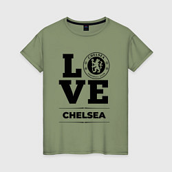 Футболка хлопковая женская Chelsea Love Классика, цвет: авокадо