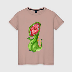 Женская футболка Пасть динозавра