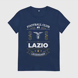 Футболка хлопковая женская Lazio: Football Club Number 1, цвет: тёмно-синий