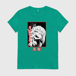 Футболка хлопковая женская Himiko TogaХимико Тога, цвет: зеленый