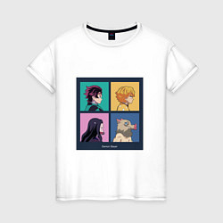 Женская футболка Клинок, рассекающий демонов Истребитель демонов Ан