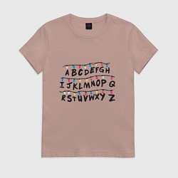 Женская футболка STRANGER THINGS ALPHABET