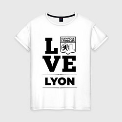 Футболка хлопковая женская Lyon Love Классика, цвет: белый