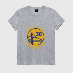 Футболка хлопковая женская GS Warriors, цвет: меланж