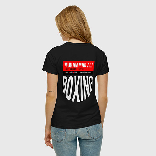 Женская футболка Muhammad Ali двухсторонняя / Черный – фото 4