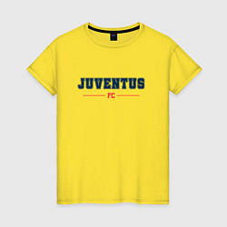 Футболка хлопковая женская Juventus FC Classic, цвет: желтый