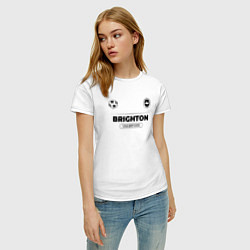Футболка хлопковая женская Brighton Униформа Чемпионов, цвет: белый — фото 2