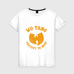 Футболка хлопковая женская Protect Ya Neck Wu-Tang, цвет: белый