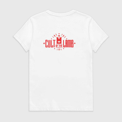 Женская футболка Cult of the Lamb / Белый – фото 2