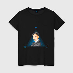 Женская футболка Тайное число Николы Тесла