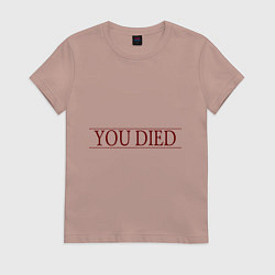 Женская футболка Dark Souls - You Died