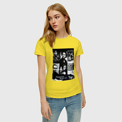 Футболка хлопковая женская Depeche Mode 101 Vintage 1988, цвет: желтый — фото 2