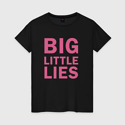 Футболка хлопковая женская Big Little Lies logo, цвет: черный