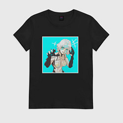 Футболка хлопковая женская Nyx Prime, цвет: черный