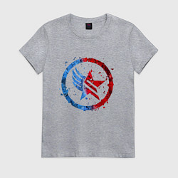 Футболка хлопковая женская Mass Effect Renegade - Paragon Combo, цвет: меланж