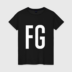 Футболка хлопковая женская FG - BTS, цвет: черный