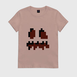 Женская футболка Лицо тыквы - Хеллоуин - Майнкрафт