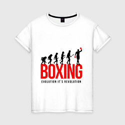 Женская футболка Boxing evolution