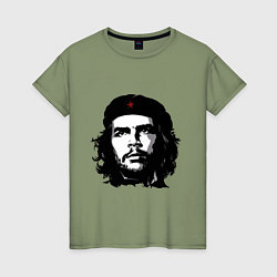 Футболка хлопковая женская Ernesto Che Guevara, цвет: авокадо
