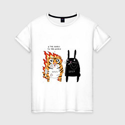 Женская футболка Тигр и кролик 2022-2023