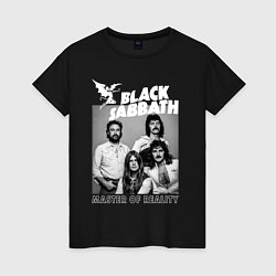 Футболка хлопковая женская Black Sabbath rock, цвет: черный