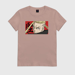 Футболка хлопковая женская Кен Рюгуджи, цвет: пыльно-розовый