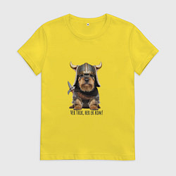 Женская футболка Собака Ver thik, her ek kom