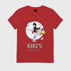 Футболка хлопковая женская Kiki and Jiji, цвет: красный