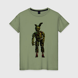 Футболка хлопковая женская Springtrap, цвет: авокадо