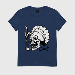 Женская футболка Chef skull