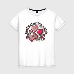 Женская футболка Anti Valentines club