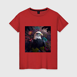 Женская футболка Цветущий орел