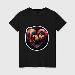 Женская футболка Love на День Святого Валентина