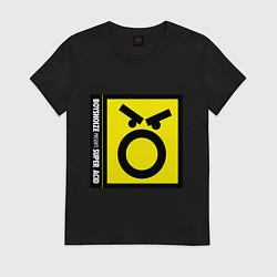 Футболка хлопковая женская Boys noize, цвет: черный