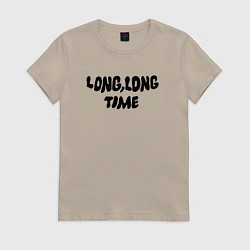 Футболка хлопковая женская Long long time сериал The Last of Us, цвет: миндальный