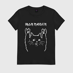 Футболка хлопковая женская Iron Maiden The Trooper, цвет: черный