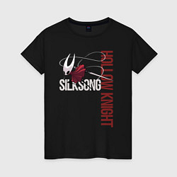 Футболка хлопковая женская Hollow Knight: Silksong, цвет: черный