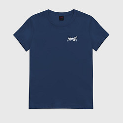 Футболка хлопковая женская Armyst jk BTS, цвет: тёмно-синий