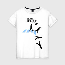 Футболка хлопковая женская The Beatles: break down, цвет: белый