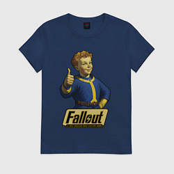 Футболка хлопковая женская Real vault boy, цвет: тёмно-синий