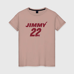 Футболка хлопковая женская Jimmy 22, цвет: пыльно-розовый