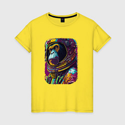 Футболка хлопковая женская Galactic Ape, цвет: желтый