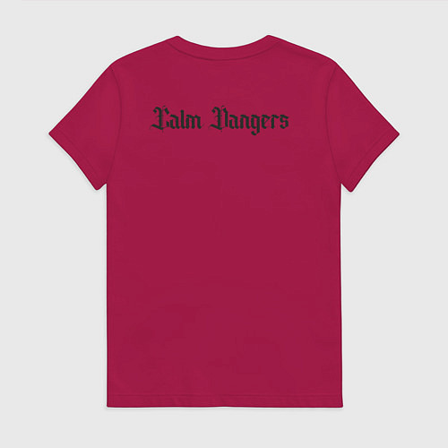 Женская футболка Calm dangers black 2 side / Маджента – фото 2