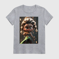 Футболка хлопковая женская Сенна Лига Легенд, цвет: меланж