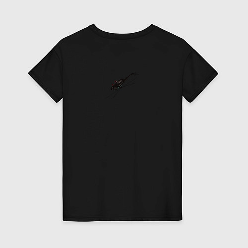 Женская футболка Котьзилла / Черный – фото 2