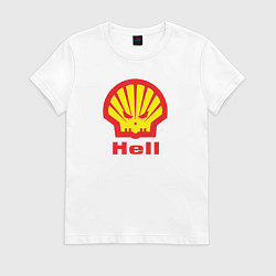 Женская футболка Hell